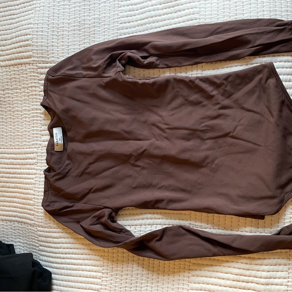 Babaton Chocolate Brown Bodysuit